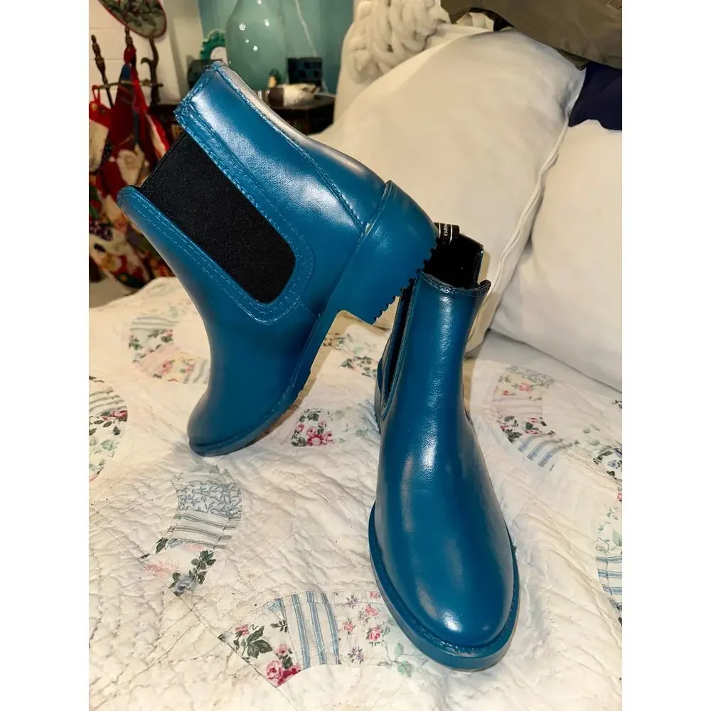 NWT EMU AUSTRALIA TURQUOISE TEAL BLUE WATERPROOF SHEARLING LINED BOOTS 8 -